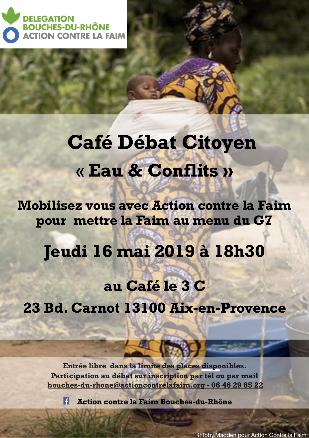 Café-Débat : "Eaux & Conflits" par Action contre la Faim Bouches-du-Rhône