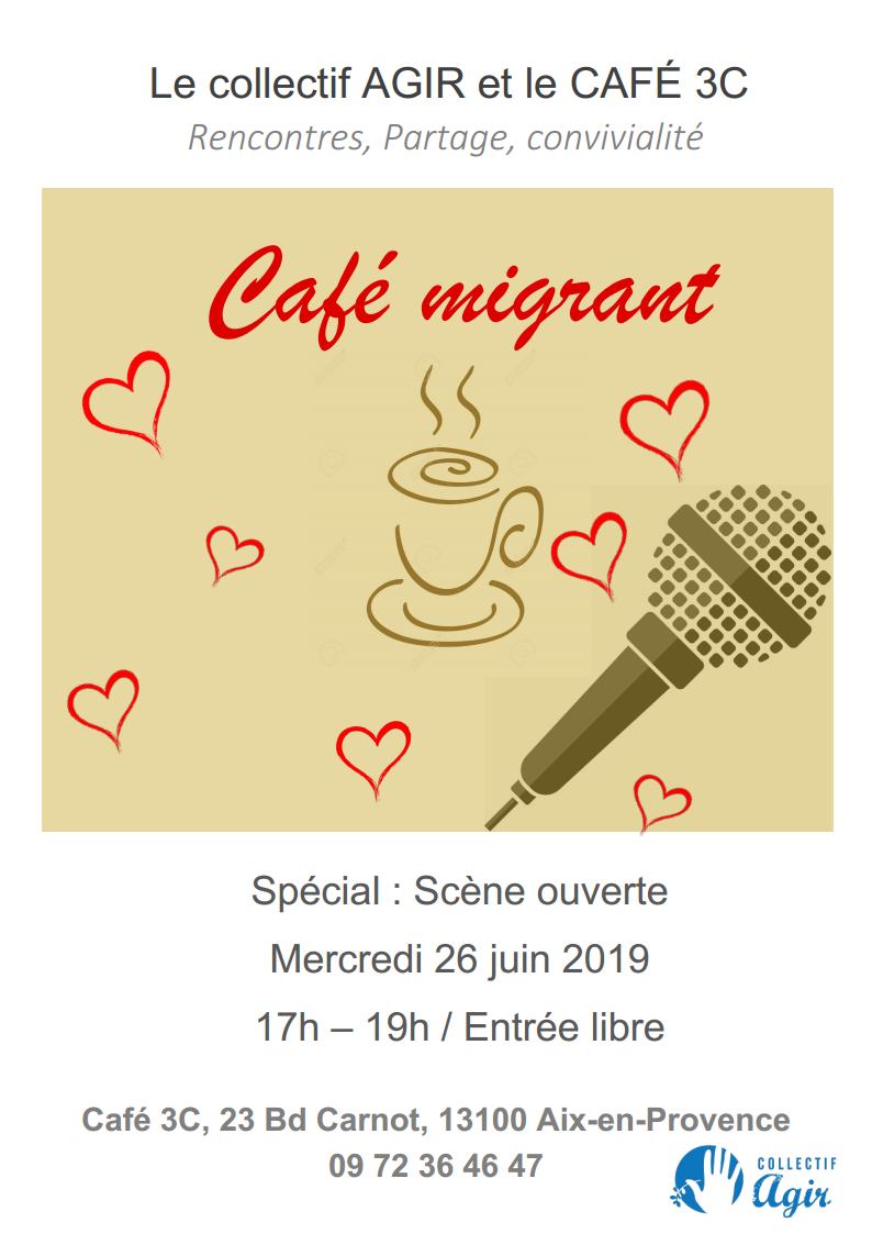 Café Migrant : Spécial scène ouverte !
