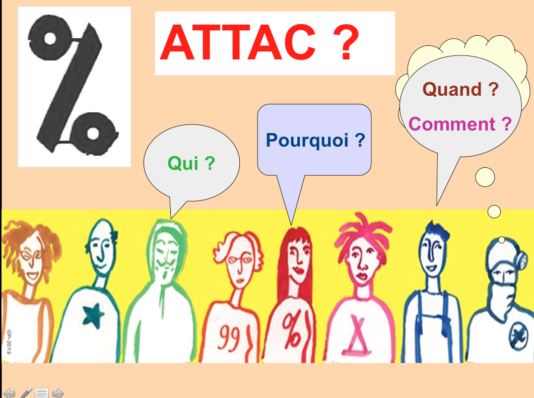 Invitation au pot d'accueil d'Attac pays d'Aix