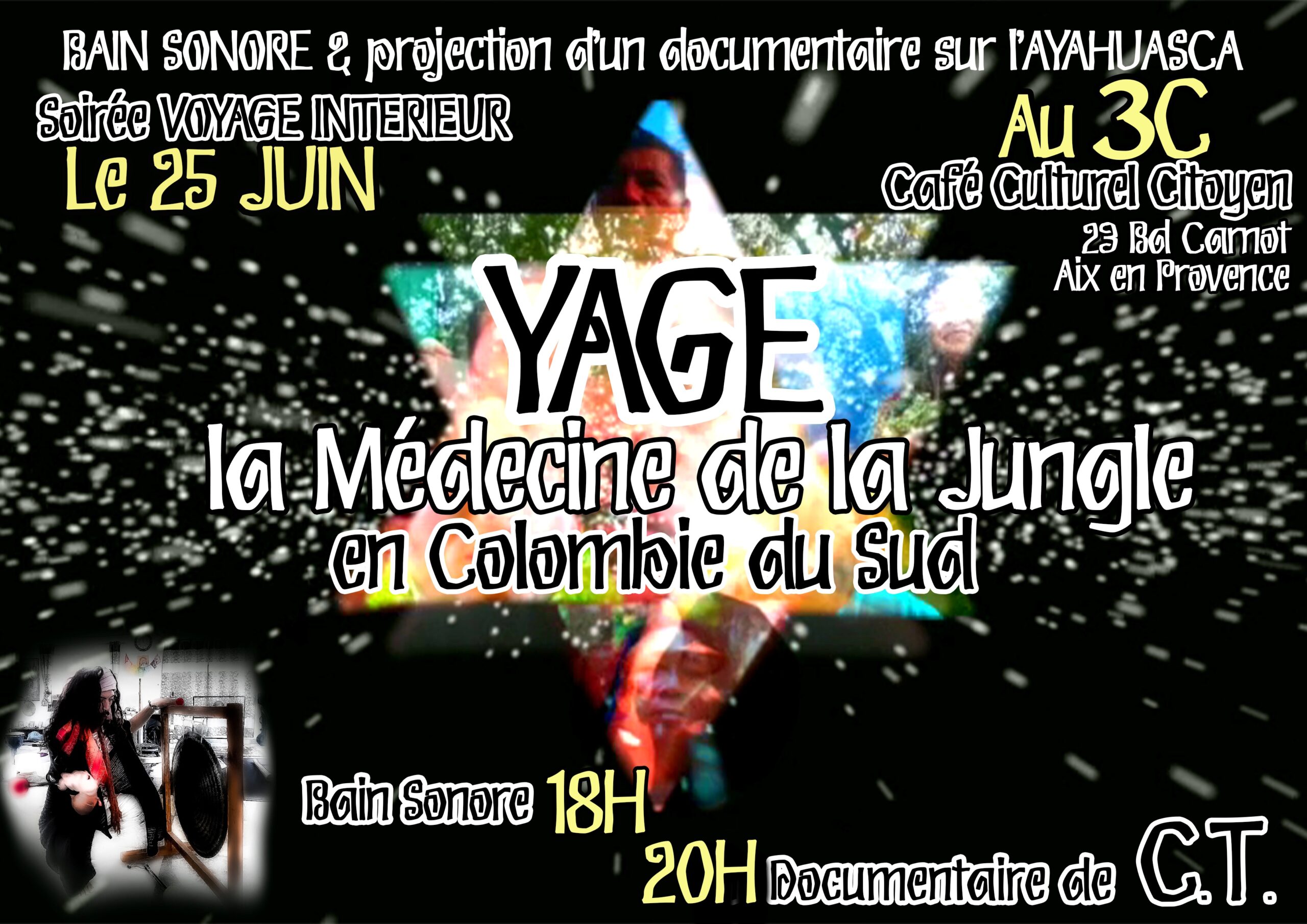 Bain sonore et projection d'un documentaire sur l'AYAHUASCA